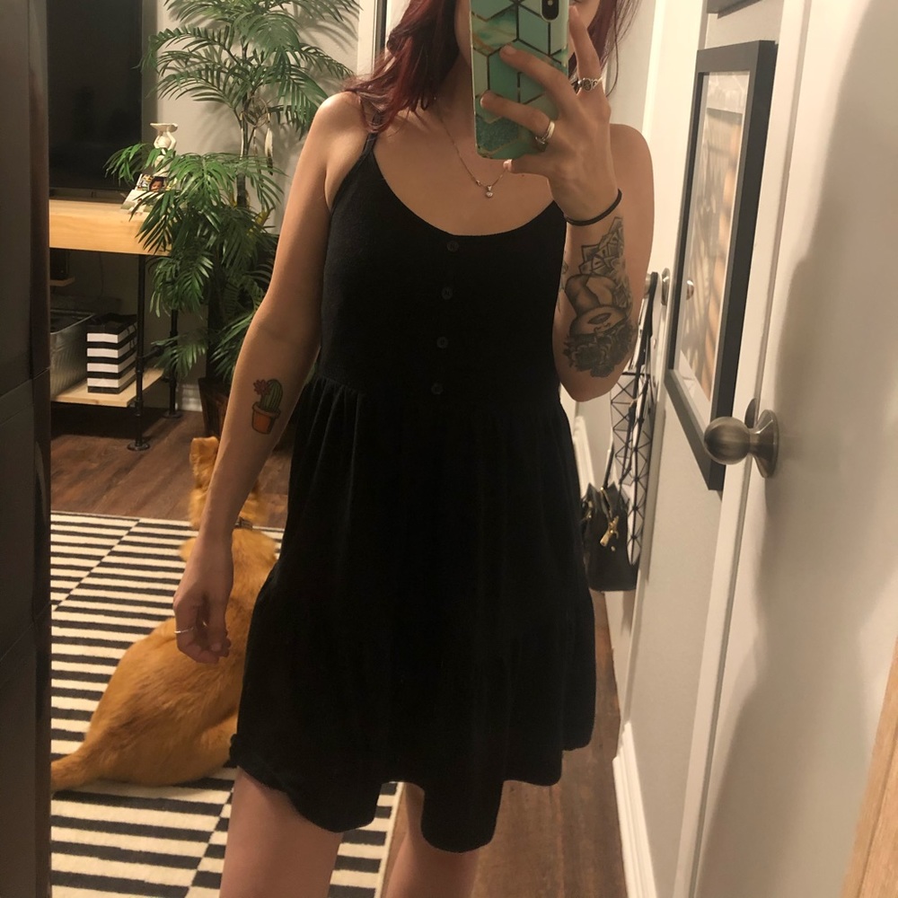 Black mini dress